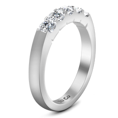 Diamond Wedding Band Hadley  0.15 Cts 14K White Gold