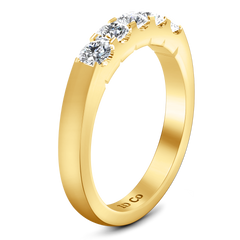 Diamond Wedding Band Hadley  0.15 Cts 14K Yellow Gold