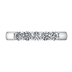 Diamond Wedding Band Hadley  0.15 Cts 14K White Gold