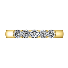 Diamond Wedding Band Hadley  0.15 Cts 14K Yellow Gold