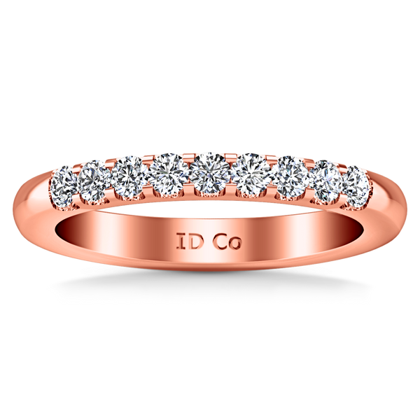 Diamond Wedding Band Candice 0.21 Cts 14K Rose Gold