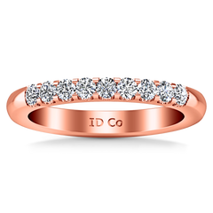 Diamond Wedding Band Candice 0.21 Cts 14K Rose Gold