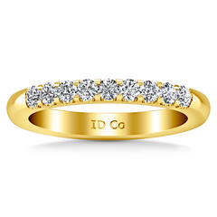 Diamond Wedding Band Candice 0.21 Cts 14K Yellow Gold