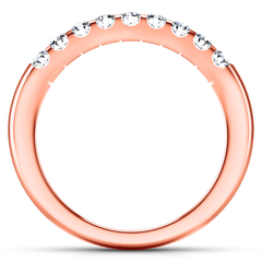 Diamond Wedding Band Candice 0.21 Cts 14K Rose Gold