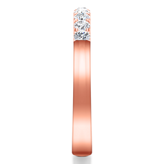 Diamond Wedding Band Candice 0.21 Cts 14K Rose Gold