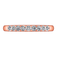 Diamond Wedding Band Candice 0.21 Cts 14K Rose Gold