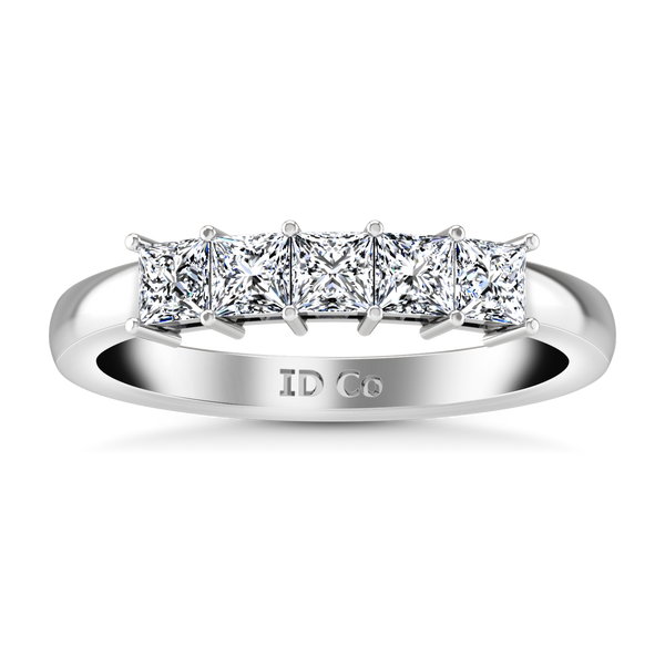 Diamond Wedding Band Gwen 0.25 Cts 14K White Gold