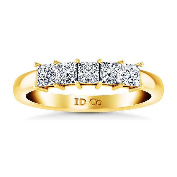 Diamond Wedding Band Gwen 0.25 Cts 14K Yellow Gold