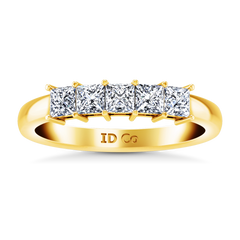 Diamond Wedding Band Gwen 0.25 Cts 14K Yellow Gold