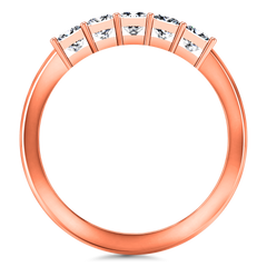 Diamond Wedding Band Gwen 0.25 Cts 14K Rose Gold