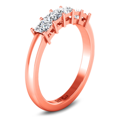 Diamond Wedding Band Gwen 0.25 Cts 14K Rose Gold