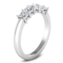 Diamond Wedding Band Gwen 0.25 Cts 14K White Gold