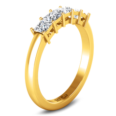 Diamond Wedding Band Gwen 0.25 Cts 14K Yellow Gold