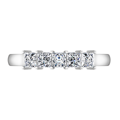 Diamond Wedding Band Gwen 0.25 Cts 14K White Gold