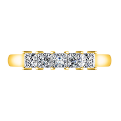 Diamond Wedding Band Gwen 0.25 Cts 14K Yellow Gold