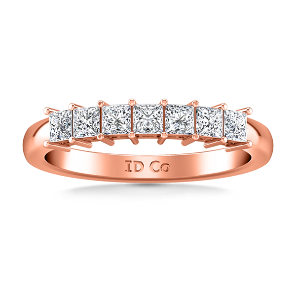 Diamond Wedding Band Janelle 0.49 Cts 14K Rose Gold