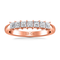 Diamond Wedding Band Janelle 0.49 Cts 14K Rose Gold