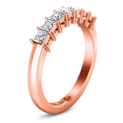 Diamond Wedding Band Janelle 0.49 Cts 14K Rose Gold