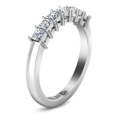 Diamond Wedding Band Janelle 0.49 Cts 14K White Gold