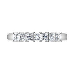 Diamond Wedding Band Janelle 0.49 Cts 14K White Gold