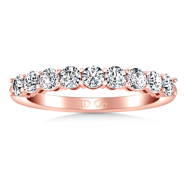 Diamond Wedding Band Verona  0.27 Cts 14K Rose Gold