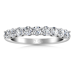 Diamond Wedding Band Verona  0.27 Cts 14K White Gold