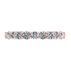 Diamond Wedding Band Verona  0.27 Cts 14K Rose Gold