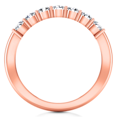 Seven Stone Diamond Wedding Band Bristol  0.21 Cts 14K Rose Gold