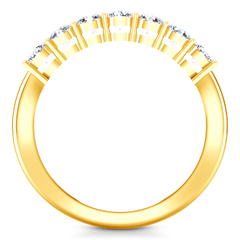 Seven Stone  Diamond Wedding Band Coventry 0.35 Cts 14K Yellow Gold
