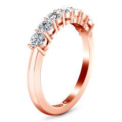 Seven Stone  Diamond Wedding Band Coventry 0.35 Cts 14K Rose Gold