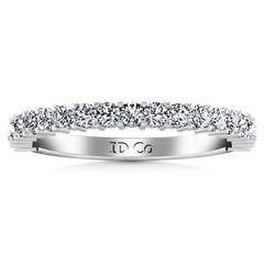 Five Stone Diamond Wedding Band Brighton  0.5 Cts 14K White Gold