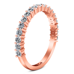 Diamond Wedding Band Avignon  0.45 Cts 14K Rose Gold