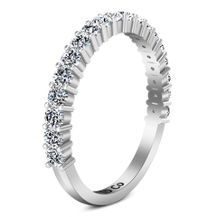 Five Stone Diamond Wedding Band Brighton  0.5 Cts 14K White Gold