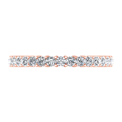 Diamond Wedding Band Avignon  0.45 Cts 14K Rose Gold