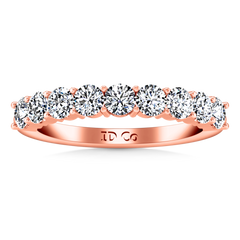 Diamond Wedding Band Preston  0.27 Cts 14K Rose Gold