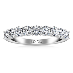 Diamond Wedding Band Preston  0.27 Cts 14K White Gold