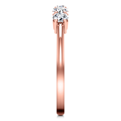 Five Stone Diamond Wedding Band Brighton  0.5 Cts 14K Rose Gold