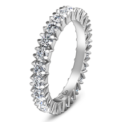 Eternity Ring Luce  1.68 Cts 14K White Gold
