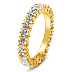 Eternity Ring Luce  1.68 Cts 14K Yellow Gold