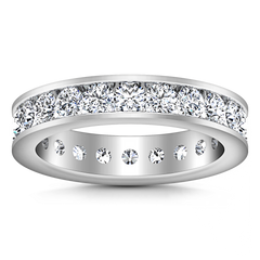 Eternity Ring Janet 1.68 Cts 14K White Gold