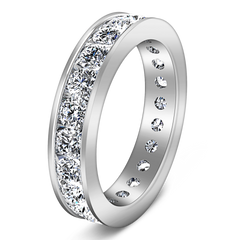 Eternity Ring Janet 1.68 Cts 14K White Gold