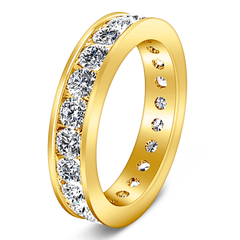 Eternity Ring Janet 1.68 Cts 14K Yellow Gold