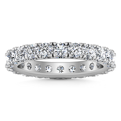 Eternity Ring Natasha  1.6 Cts 14K White Gold