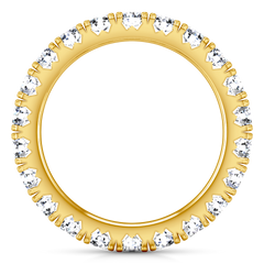 Eternity Ring Natasha  1.6 Cts 14K Yellow Gold