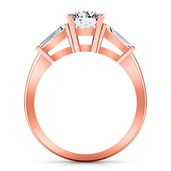 Three Stone Engagement Ring Jenna 14K Rose Gold