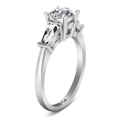 Three Stone Engagement Ring Jenna 14K White Gold