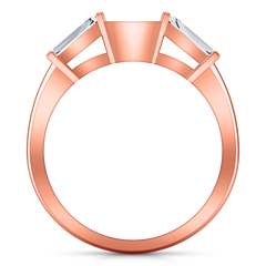 Diamond Wedding Band Jenna 0.12 Cts 14K Rose Gold