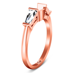 Diamond Wedding Band Jenna 0.12 Cts 14K Rose Gold