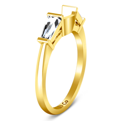 Diamond Wedding Band Jenna 0.12 Cts 14K Yellow Gold