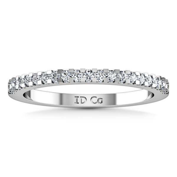 Diamond Wedding Band Lumiere 0.21 Cts 14K White Gold